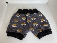 NEU - Selbstgenäht - Kurze Pumphose Gr 80/92 - Motiv: Fuchs grau