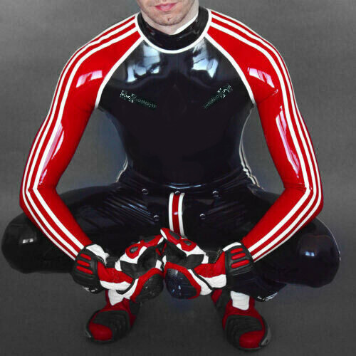 Latex gummi cosplay catsuit - gummi,