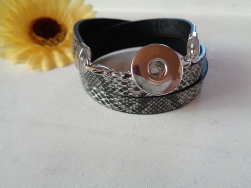 Kunstleder chunk wickelarmband - kunstleder,