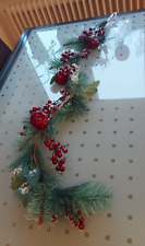 XXL Hängegirlande Weihnachten Girlande 120cm  ? Zweigen Beeren Äpfel künstlich