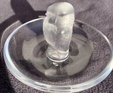 LALIQUE Kristall "Rapace" Schmuckschale Nussschälchen satiniert signiert 201 g