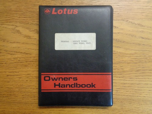 Lotus turbo esprit owners - lotus,