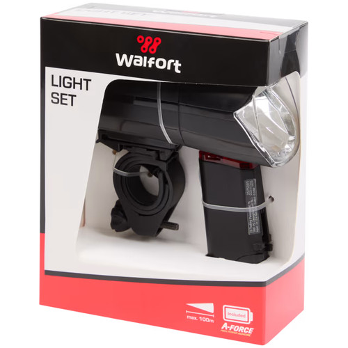 Walfort led fahrradlicht set - led,
