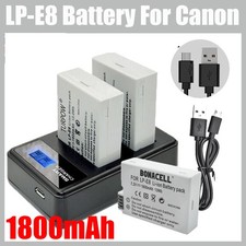 2/ 4X LP-E8 Akku + Ladegerät
