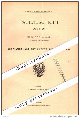 Original patent stiller - -, h.