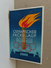 PK Olymp. Fackellauf usw.Fackerl,Architektur:Tor,2 Pferdeskulp. gel.29.VII.1936