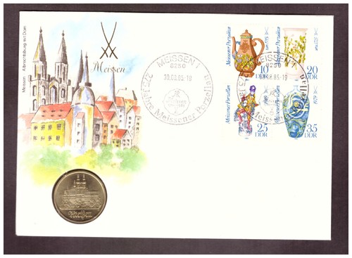 Numisbrief ddr 1985 - ddr, jahre