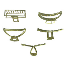 Clippi 5 Stück Große Haarklammer Gold Metall | Rutschfeste Haarspangen Für Damen