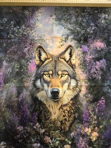Sommersweat wolf bunt 70x80cm - wolf,