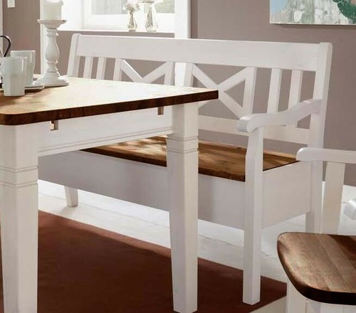 Massivholz sitzbank 148cm - massivholz,