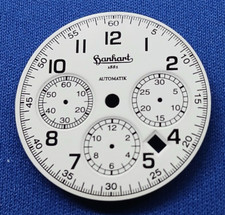 Zifferblatt-ETA-7753 - Valjoux-7753 D=33,8mm Hanhart - weiss