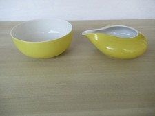 Arzberg Tunis Teaworld Milchkännchen + Zuckerschale gelb - Rainbow  Ulrike Bögel