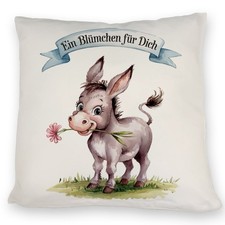 Ein Blümchen für dich Kissen