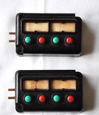 Zeuke BTTB Piko Bakelit DDR Stellpult schwarz 2 Stück