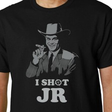I Shot Jr T-Shirt Dallas Ewing Eighties 80'S Kult TV Craggy Lustiger Spruch Geek
