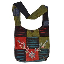 Patchwork Tasche Umhängetasche Handtasche Tragetasche Schultertasche bestickt