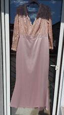 Abendkleid, Gr. 44 HEINE/Ashley Brooke, SATIN und SPITZE, A-Linie