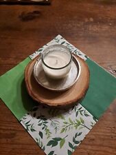 Kerzenhalter Holz Baumscheibe Kerzenständer  Handarbeit Landhaus Deko