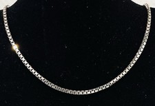 925/ Sterlingsilber  Kette, Venezianer, 42 cm lang,  1,5 mm breit.