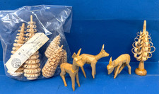 Rehe geschnitzt Bäume Gerillt