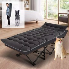 190cm Feldbett Campingbett Bett LiegeGästebett Klappbett Faltbett Liege Matratze