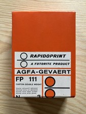 Agfa-Gevaert FP111 Radioprint 10,5x14,8cm 100Blatt Contrast 3 OVP Fotopapier BW