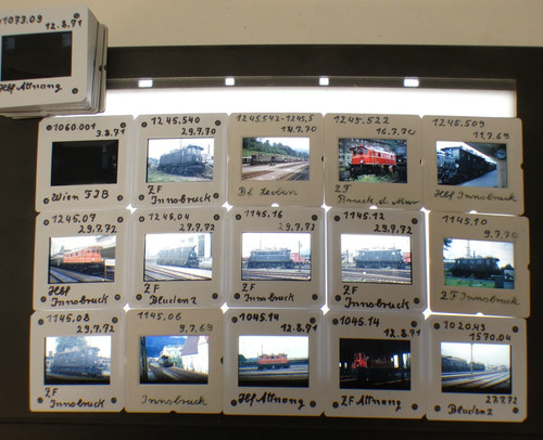Slides locomotives - slides, of