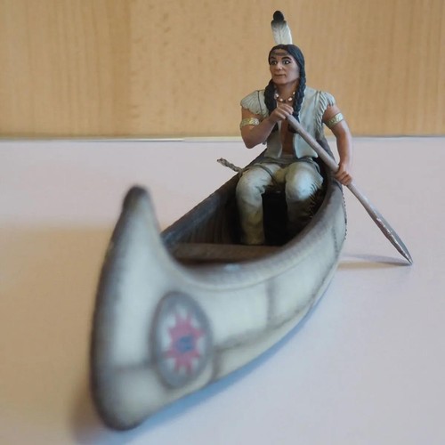 Schleich indianer kanu - indianer, wild