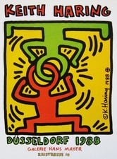 Keith Haring | Galerie Hans Mayer Düsseldorf, 1988 | 90er Jahre | Poster Plakate
