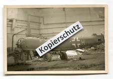 REPRO Flugzeug Wrack in Halle , Westen 1945