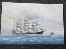 RAR  seltene AK  alter Zeit ! Gemälde wunderschön Segelschiff PRIWALL HP Jürgens