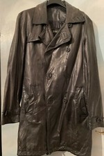 Giorgio Brato Long Jacket Mantel Ledermantel Coat Gothic Gr.50/ 52