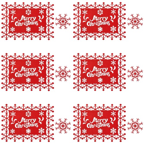 Weihnachtstischset filz - weihnachtstischset,