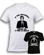 Germano Mosconi Tshirt weiß schwarz Baumwolle Ich lästere nicht Comedy Geschenkidee 