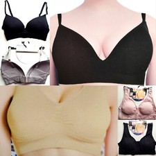 Damen  BH. Soft-Einlage .Fitness Bustier.  Schwarz; Haut; Weiß Gr.:XL;XXL;3XL