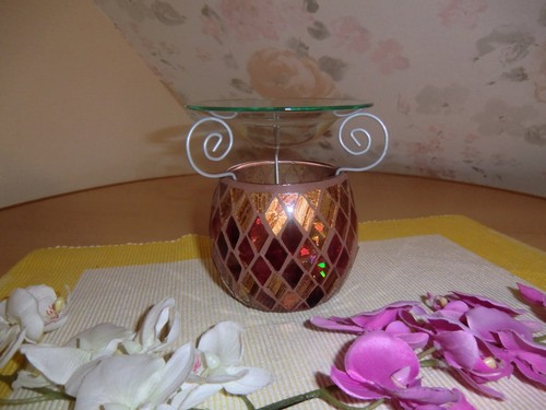 Duftlampe mosaik rot - mosaik,