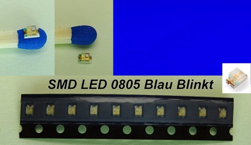 Smd led 0805 blau blinkend - led,