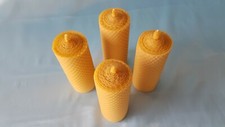  4 Kerzen + 1 Gratis Säule 100% Bienenwachs 130 H Durchmesser 50 mm 4 x 100 g 