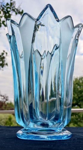 Vase sonja pressglas ddr - vase,