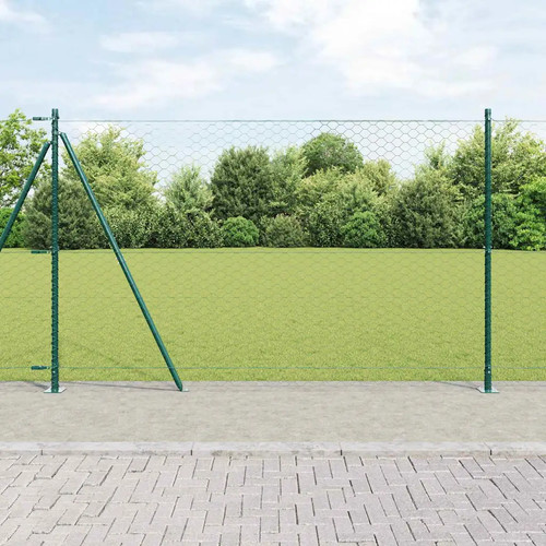 Sechseckiger zaun mit - sechseckiger,