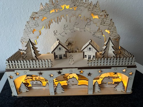 Schwibbogen weihnachtsdorf led - schwibbogen,