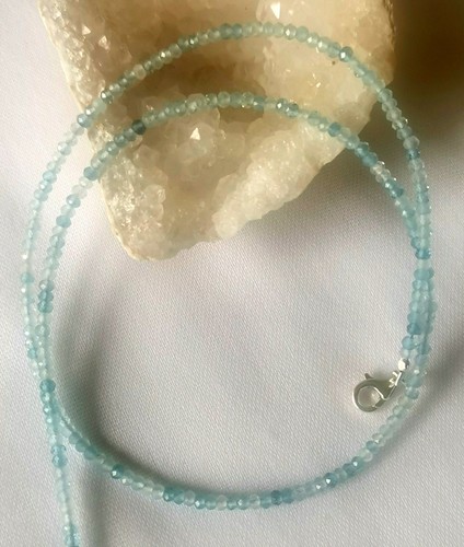 Aquamarin kette unbehandelt - kette,