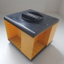 MC Kassetten DREHBAR - gelb - Rondell Karussell Ständer Aufbewahrung