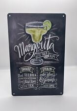 Blechschild Cocktail Margarita
