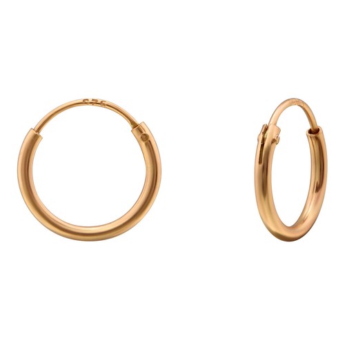 Rosegold creolen ohrringe 925 - rosegold,