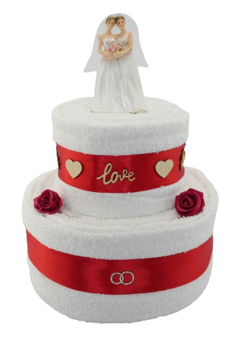 Handtuchtorte hochzeit - handtuchtorte,