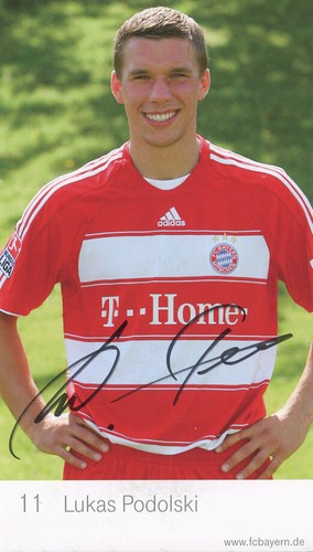 Lukas podolski autogramm - -,