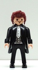 FEINER HERR IM ANZUG B PLAYMOBIL zu Frack Victorian 1900 Western Custom TOP RAR