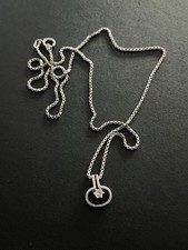 Diamant Gold Halskette Weißgold Kette 333 Brillant 0,1 ct Goldanhänger 585 14 K