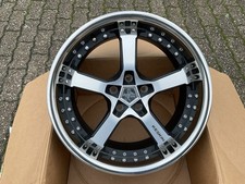 1x KESKIN KT10 Humerus Felgen Matt Black Front Polish Steel Lip 9,5x19 et40